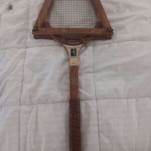 COPYCOPY - Vintage Chris  Evart autographed tennis racquet